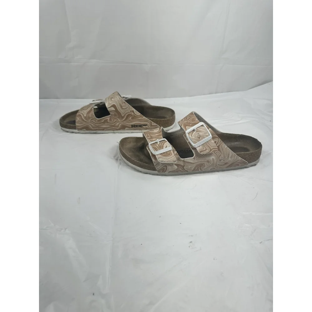 Birkenstock Arizona BiokoFlor Sandal Beige wave size 10 EU size 41 - Picture 4 of 16